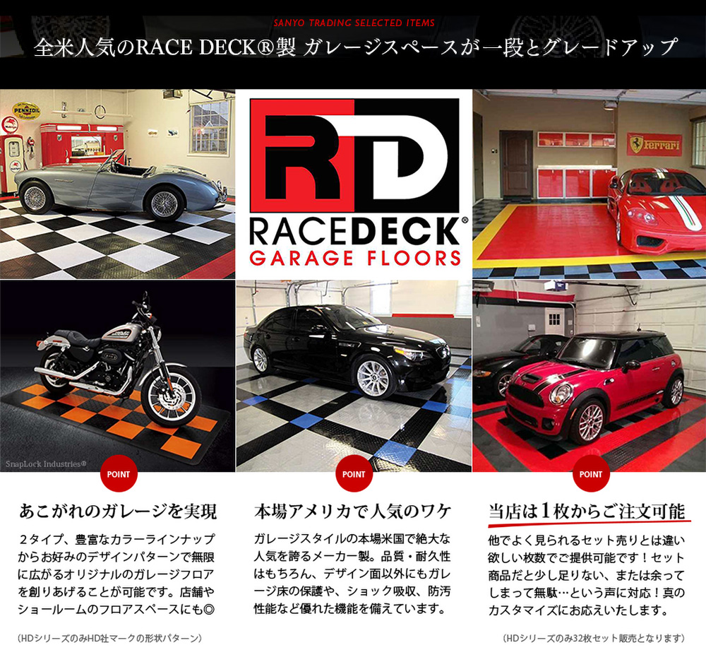 RACE DECK©製ガレージフロア